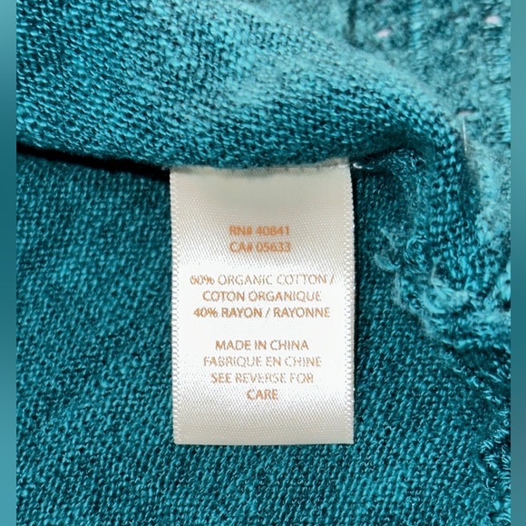 Adventura | Ava Open Front Cardigan | Teal | Size XL - Picture 6 of 7
